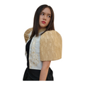 Filipiniana Bolero Top with Mocha Floral Embroidery