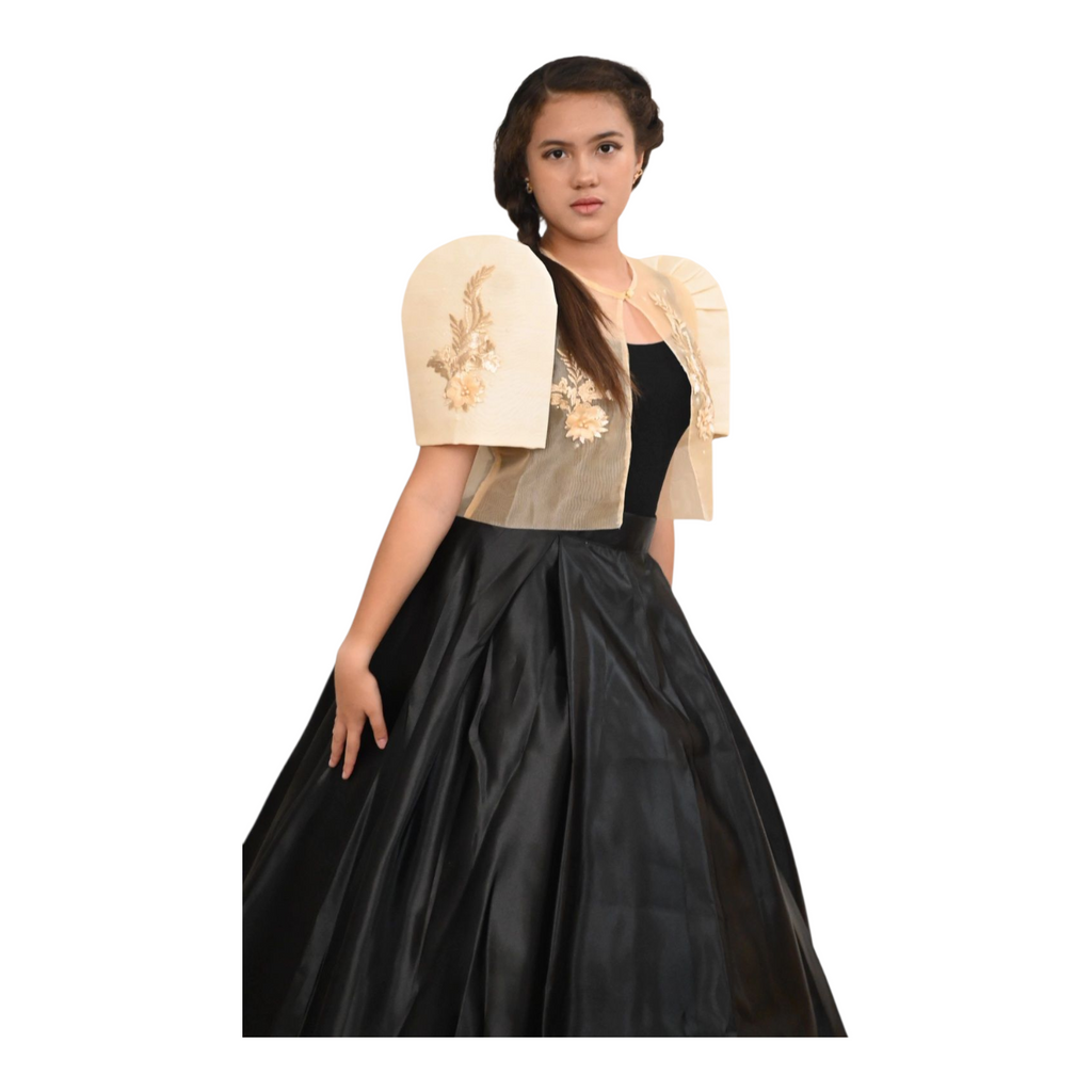 Sandra Filipiniana Bolero with Floral Patches