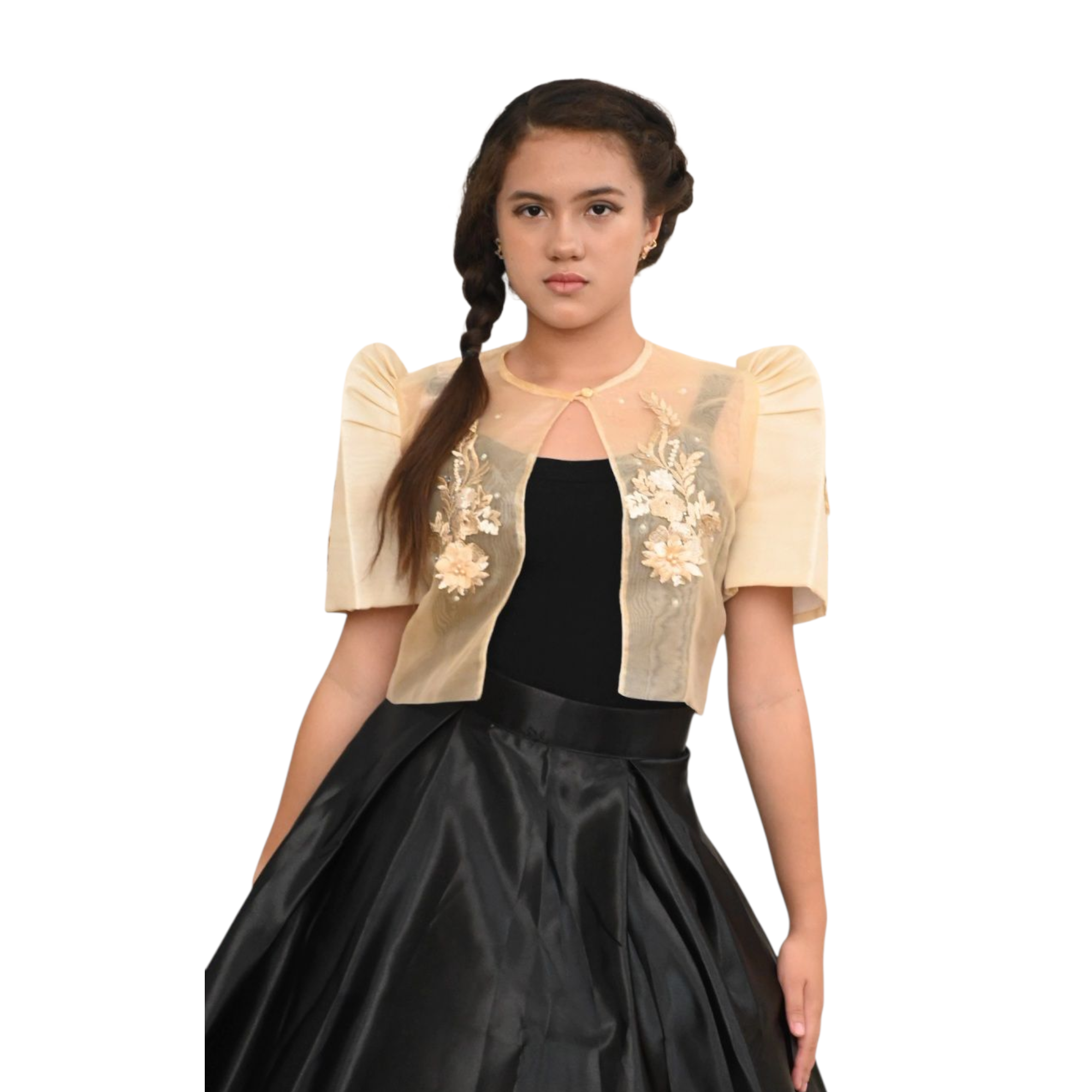 Sandra Filipiniana Bolero with Floral Patches