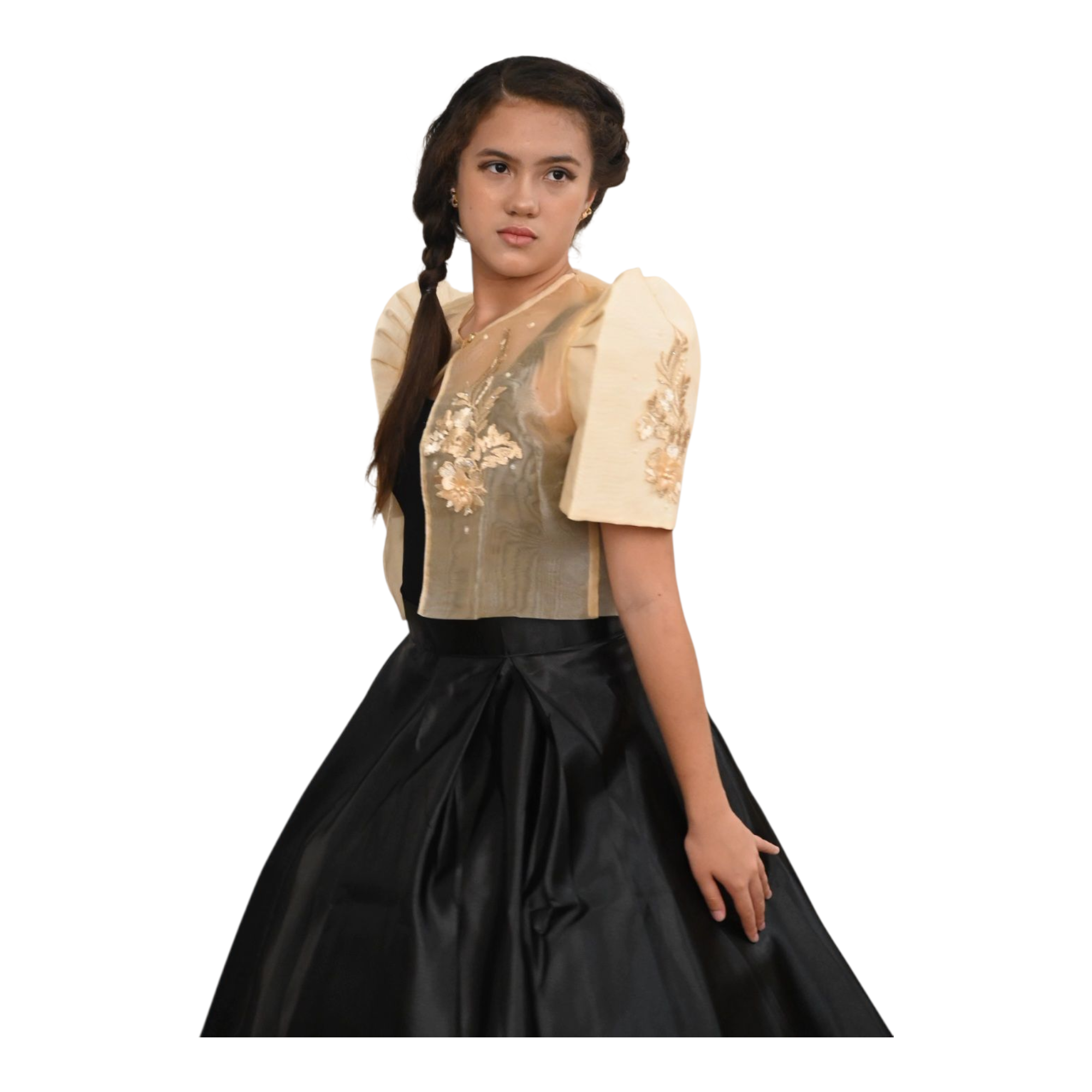 Sandra Filipiniana Bolero with Floral Patches