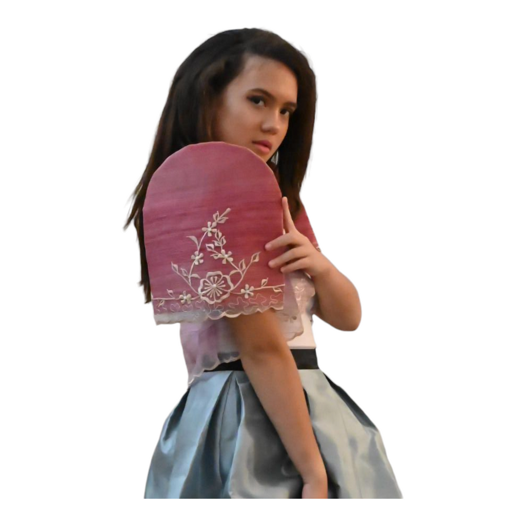 Jade Filiniana Burgundy Bolero